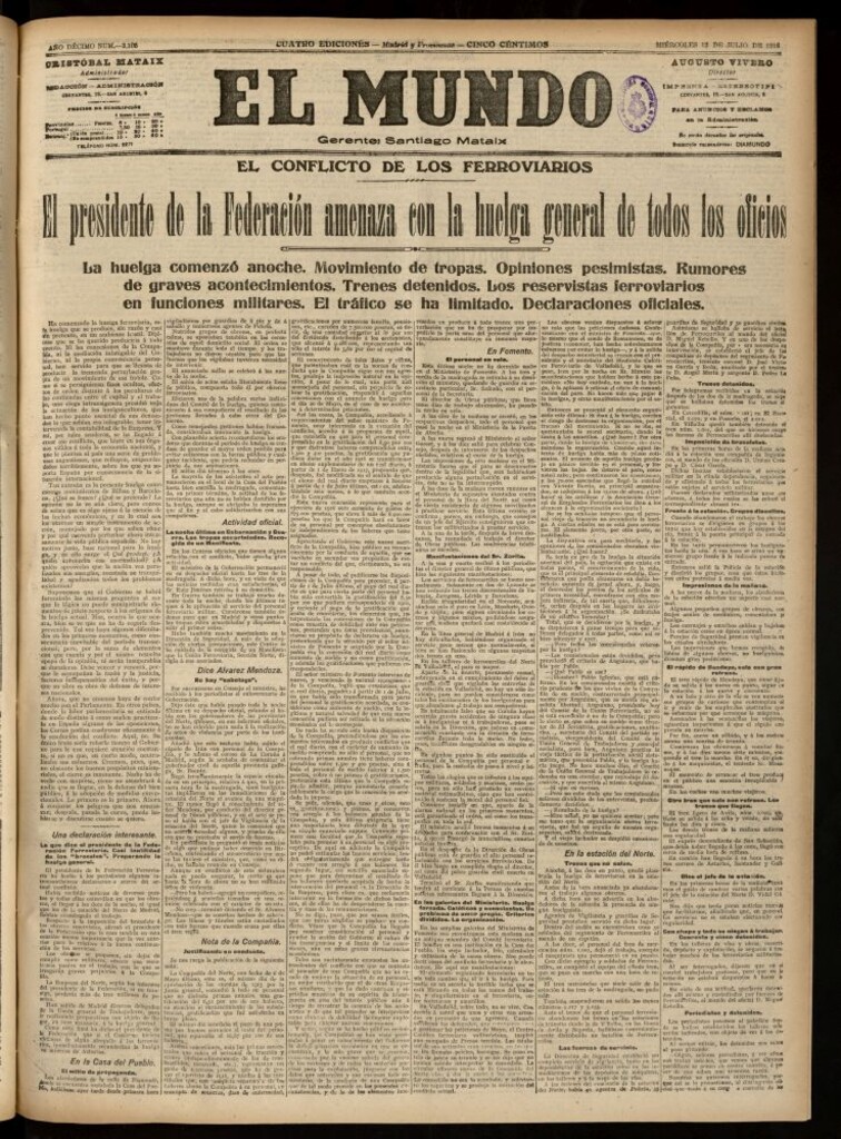 Miniatura de El Mundo del 12 de julio de 1916