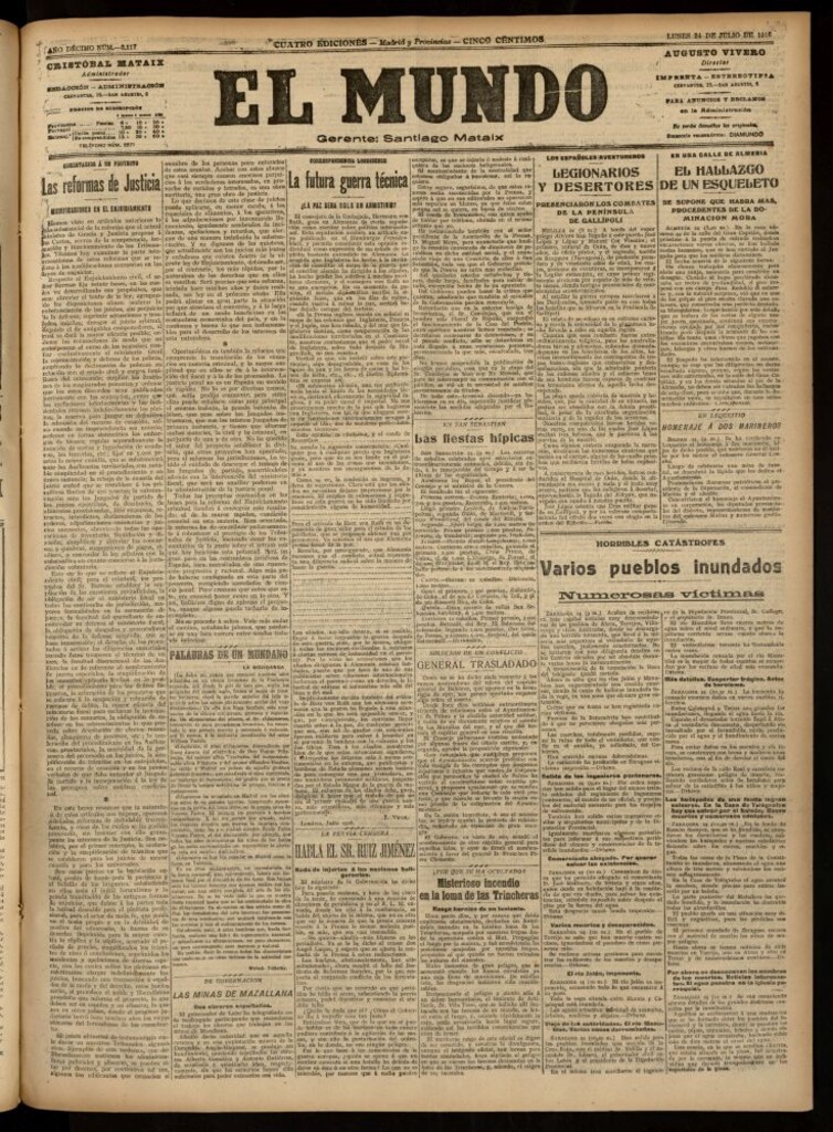 Miniatura de El Mundo del 24 de julio de 1916