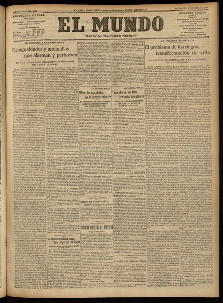 Miniatura de El Mundo del 26 de julio de 1916