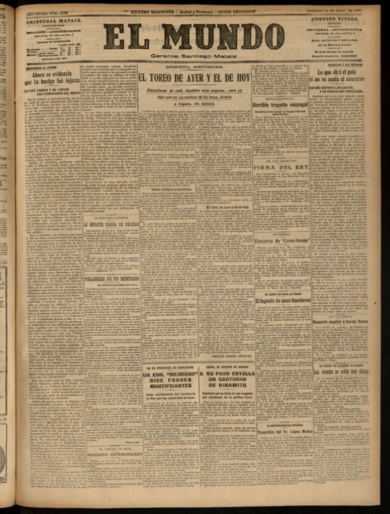 Miniatura de El Mundo del 30 de julio de 1916