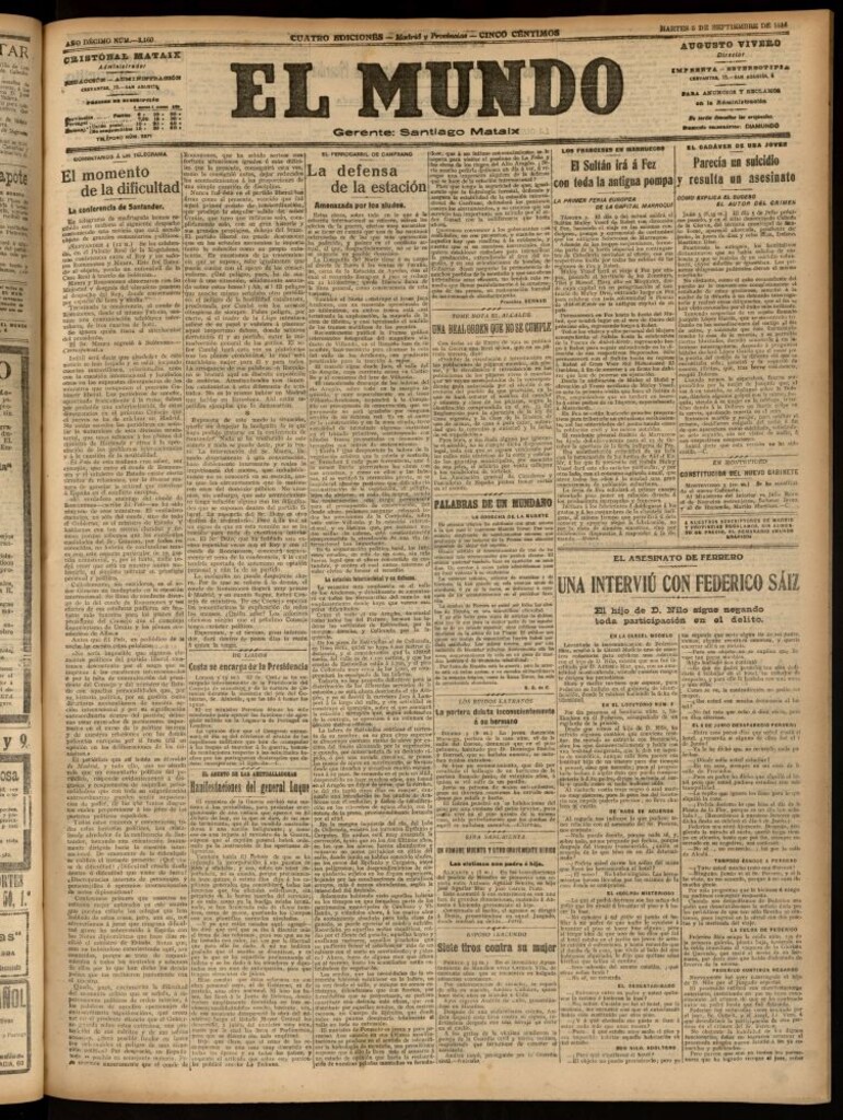 Miniatura de El Mundo del 5 de septiembre de 1916