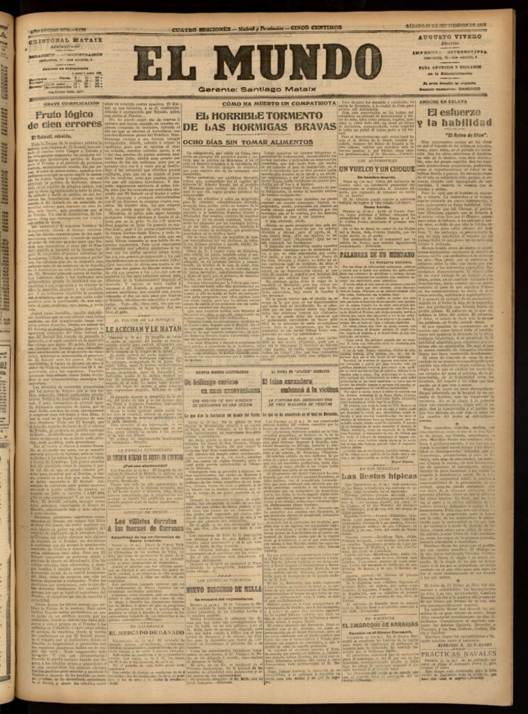 Miniatura de El Mundo del 23 de septiembre de 1916