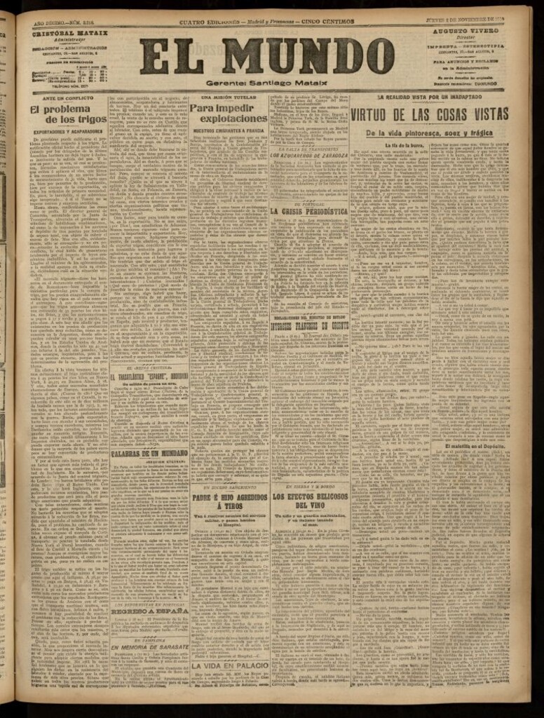 Miniatura de El Mundo del 2 de noviembre de 1916