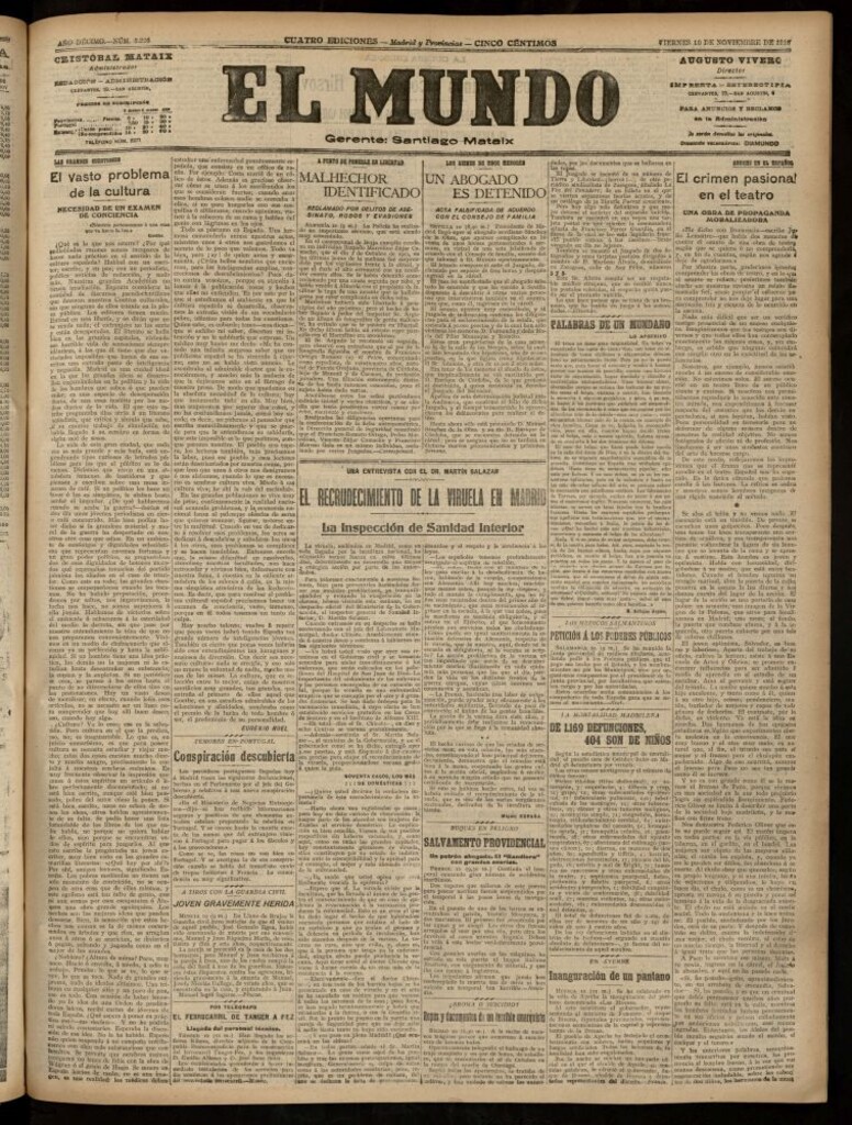 Miniatura de El Mundo del 10 de noviembre de 1916