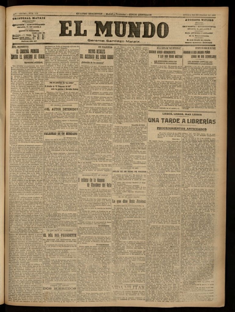 Miniatura de El Mundo del 4 de diciembre de 1916