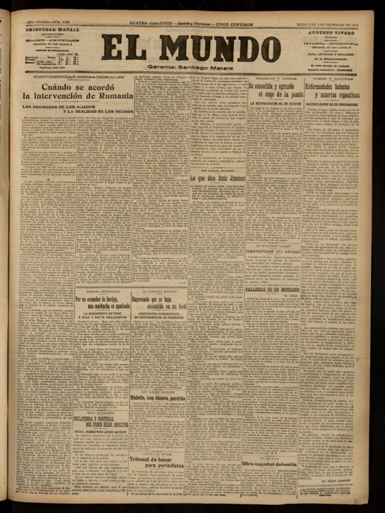 Miniatura de El Mundo del 6 de diciembre de 1916