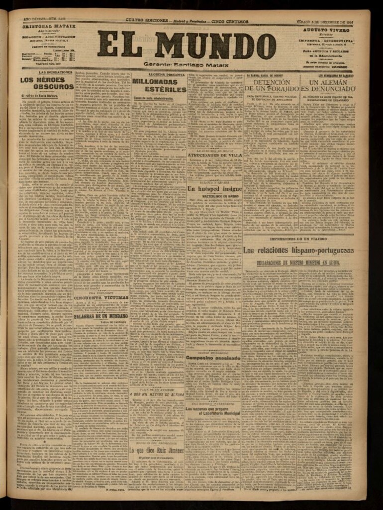 Miniatura de El Mundo del 9 de diciembre de 1916