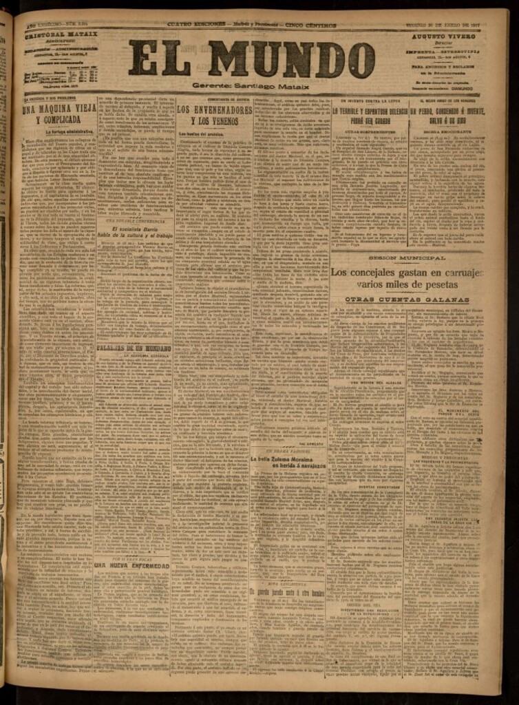 Miniatura de El Mundo del 26 de enero de 1917