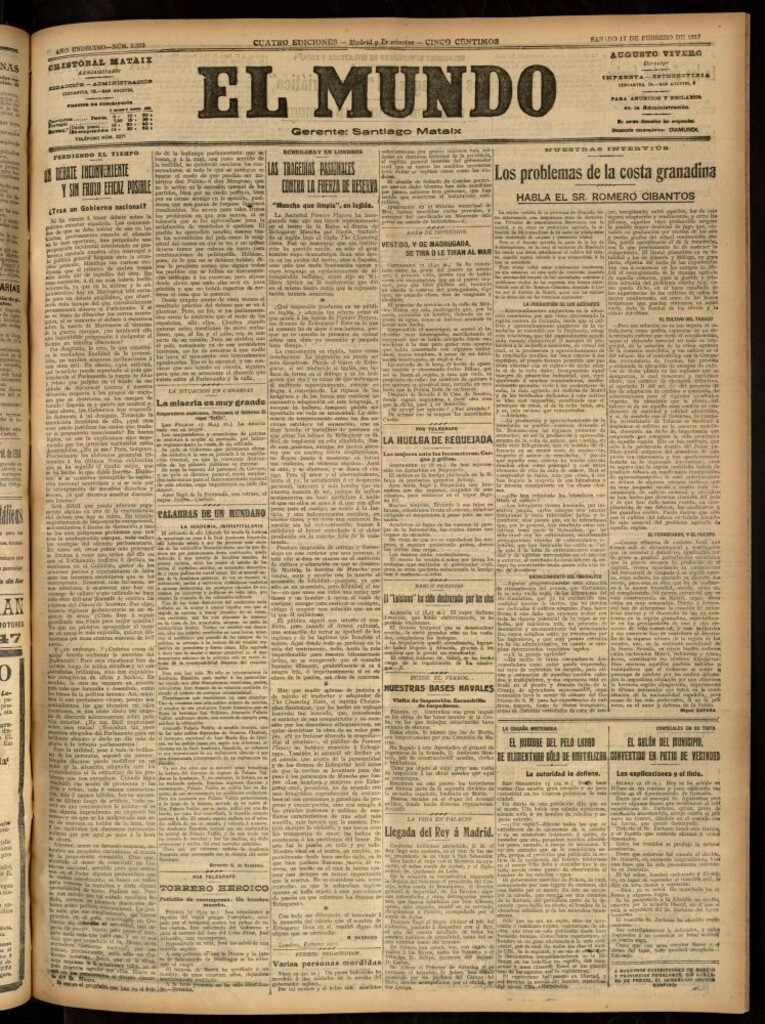 Miniatura de El Mundo del 17 de febrero de 1917