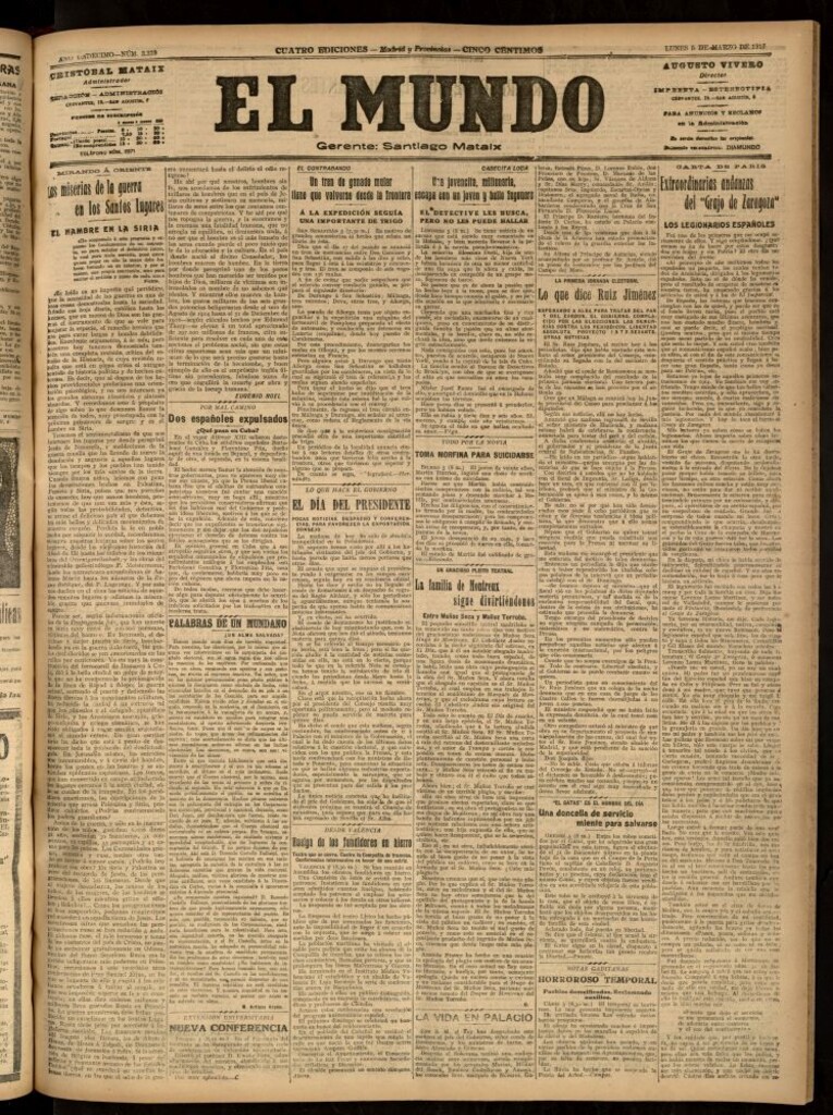 Miniatura de El Mundo del 5 de marzo de 1917