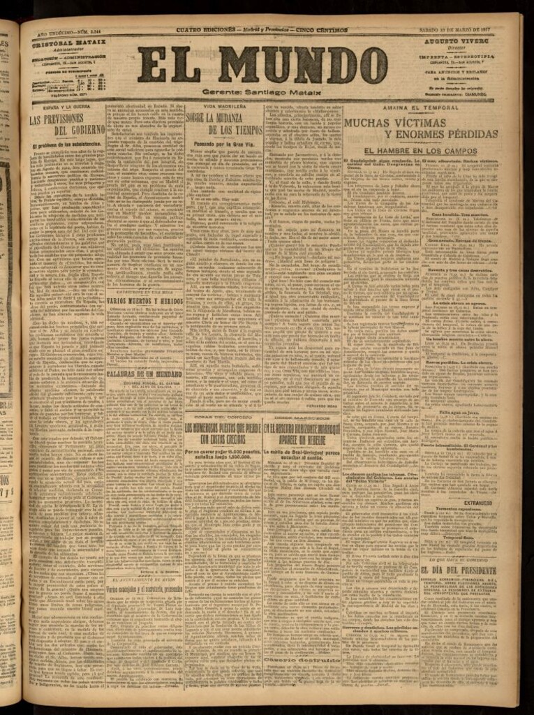 Miniatura de El Mundo del 10 de marzo de 1917