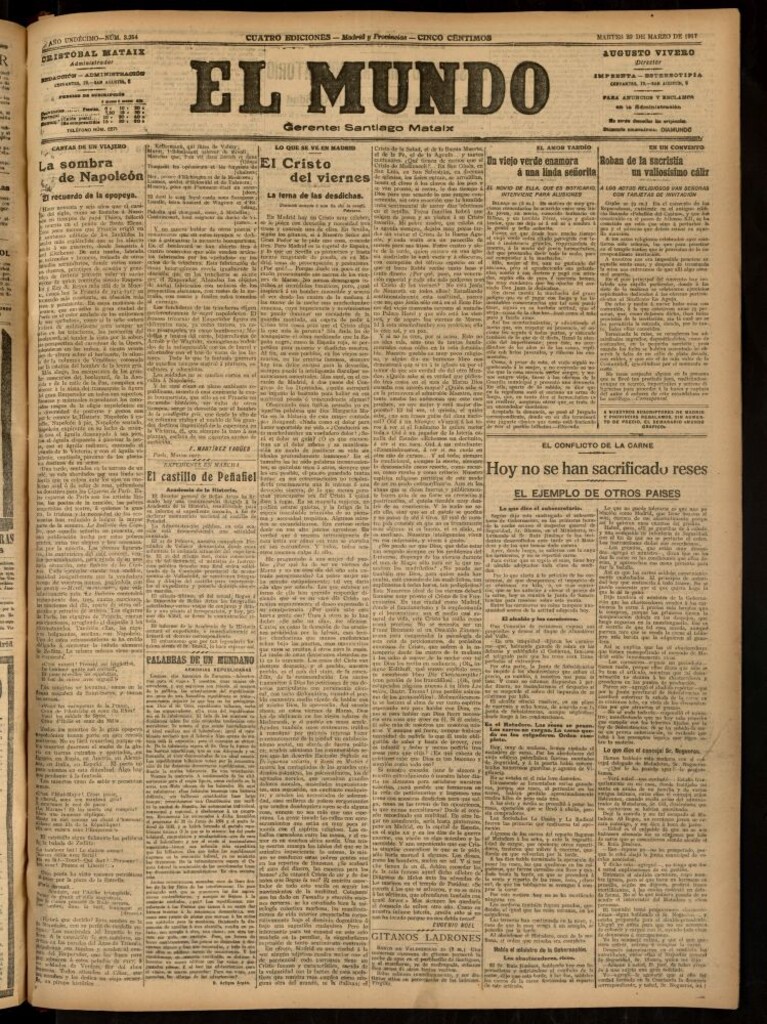 Miniatura de El Mundo del 20 de marzo de 1917