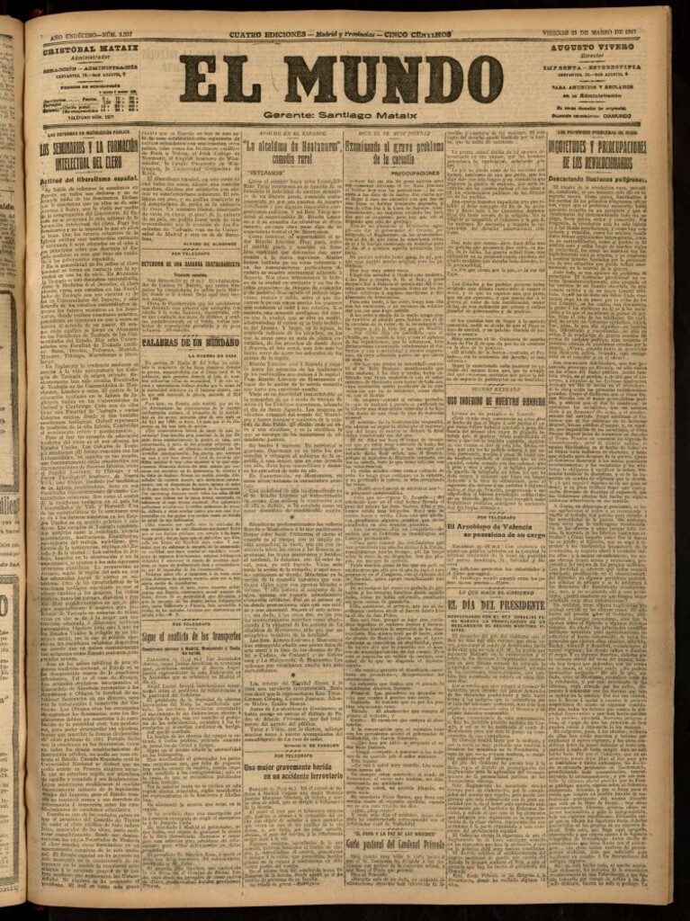 Miniatura de El Mundo del 23 de marzo de 1917