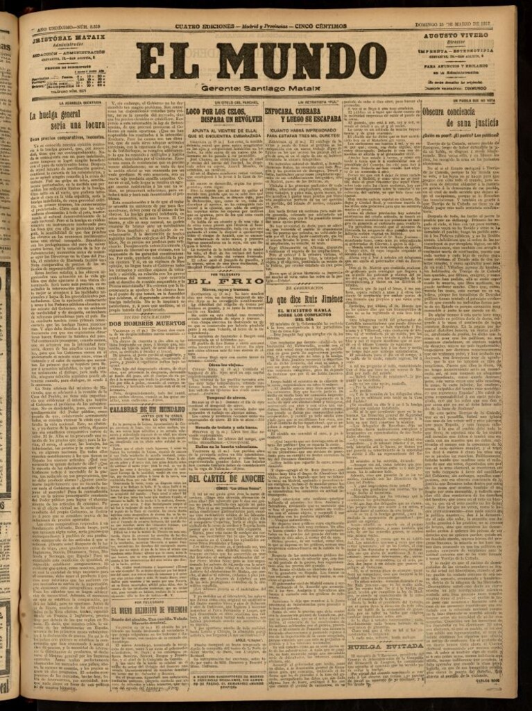 Miniatura de El Mundo del 25 de marzo de 1917