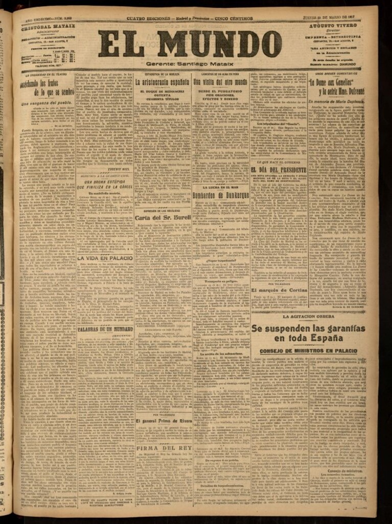 Miniatura de El Mundo del 29 de marzo de 1917