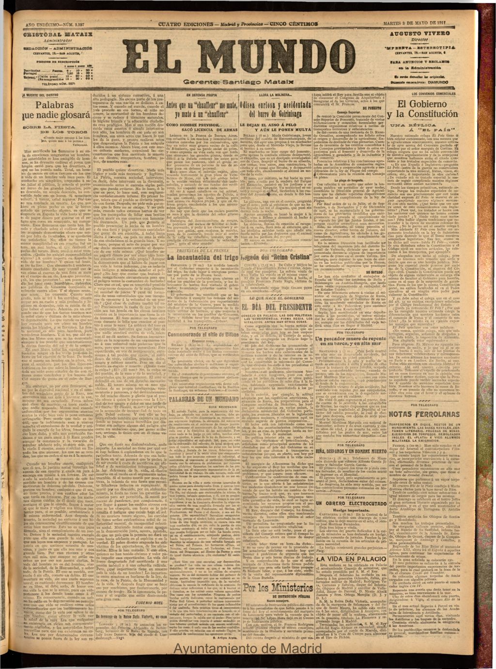 Miniatura de El Mundo del 3 de mayo de 1917