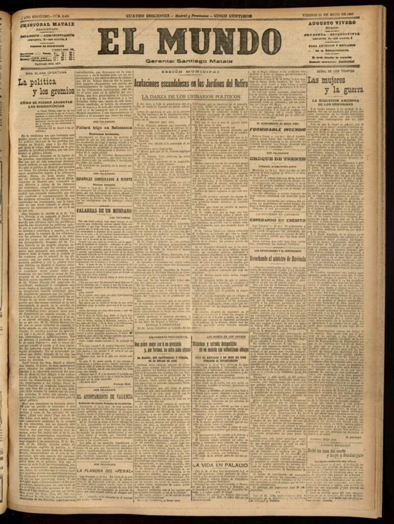 Miniatura de El Mundo del 11 de mayo de 1917