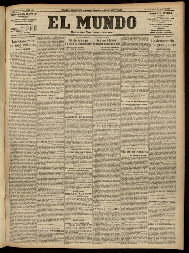 Miniatura de El Mundo del 23 de mayo de 1917