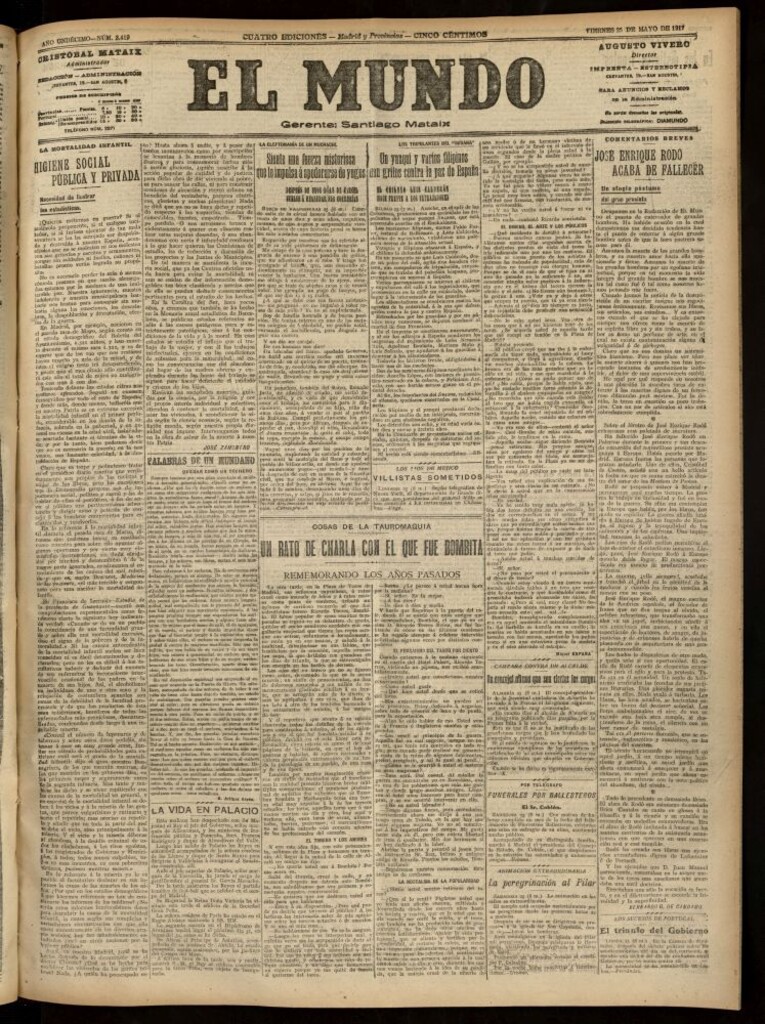 Miniatura de El Mundo del 25 de mayo de 1917