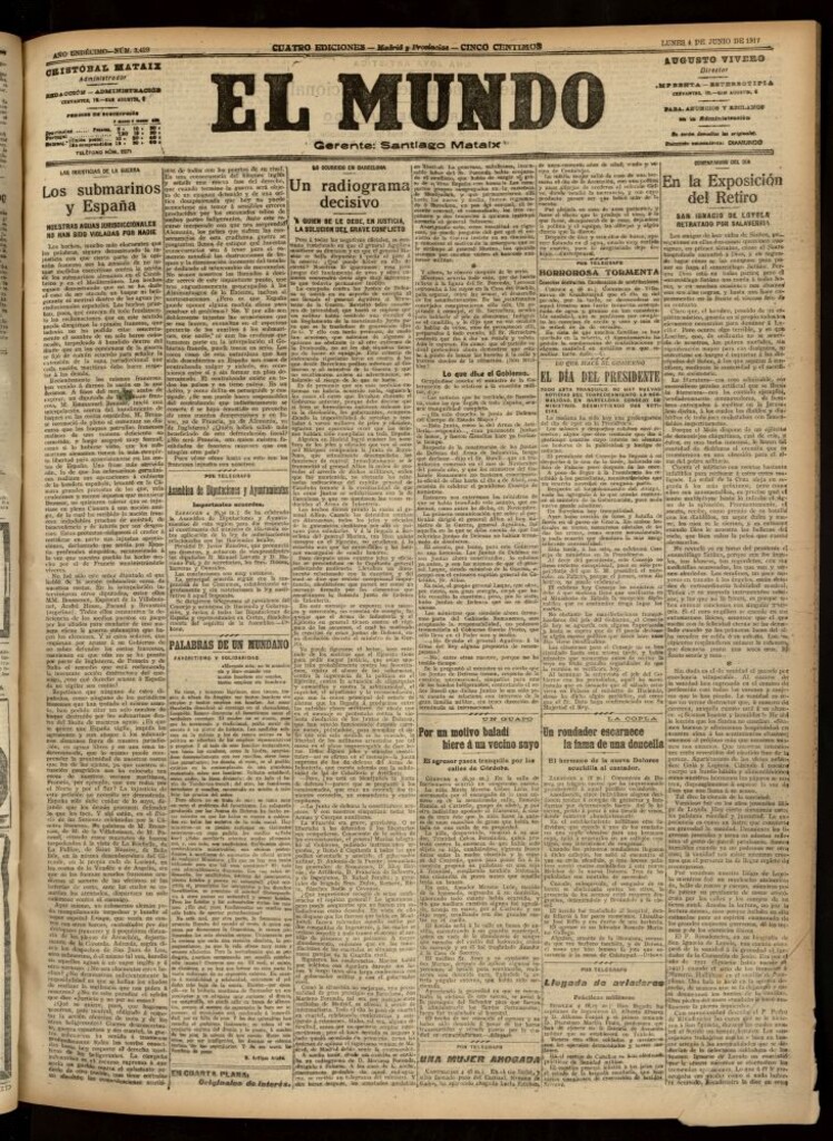 Miniatura de El Mundo del 4 de junio de 1917