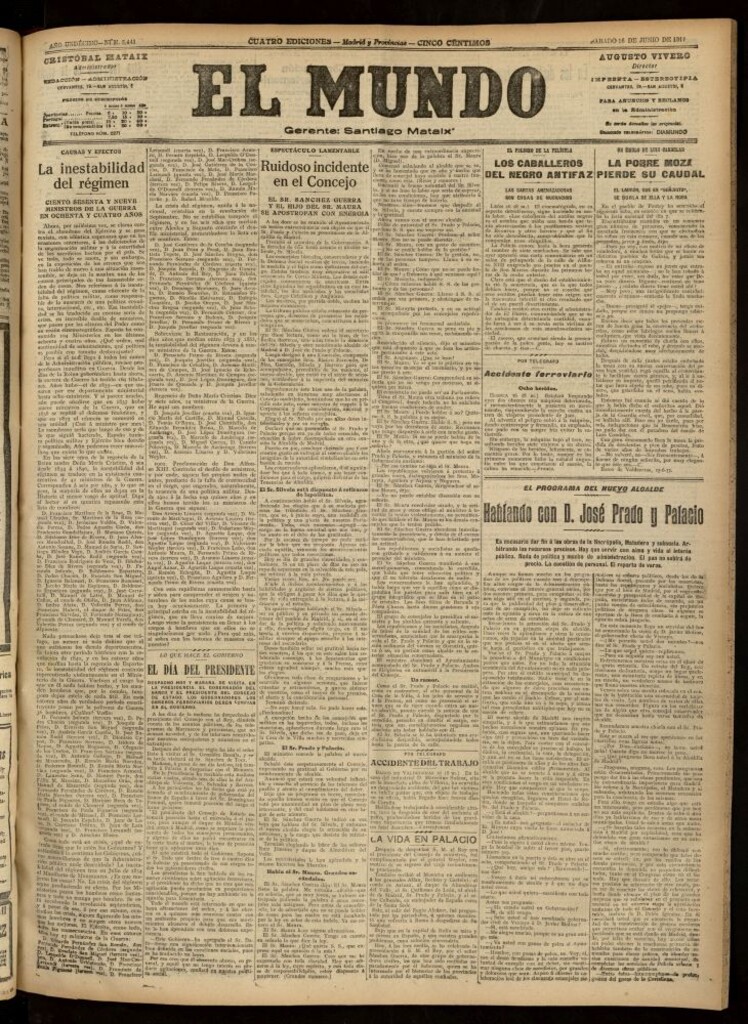Miniatura de El Mundo del 16 de junio de 1917
