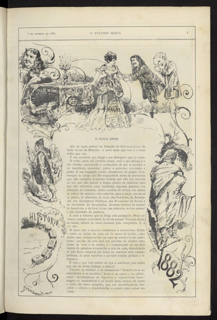 Miniatura de O António Maria del 5 de enero de 1882, nº 136