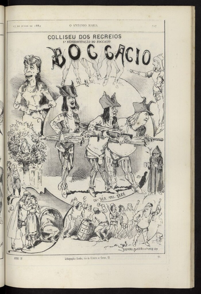 Miniatura de O António Maria del 15 [sic] de junio de 1882, nº 160