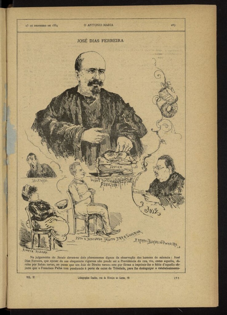 Miniatura de O António Maria del 25 de diciembre de 1884, nº 291