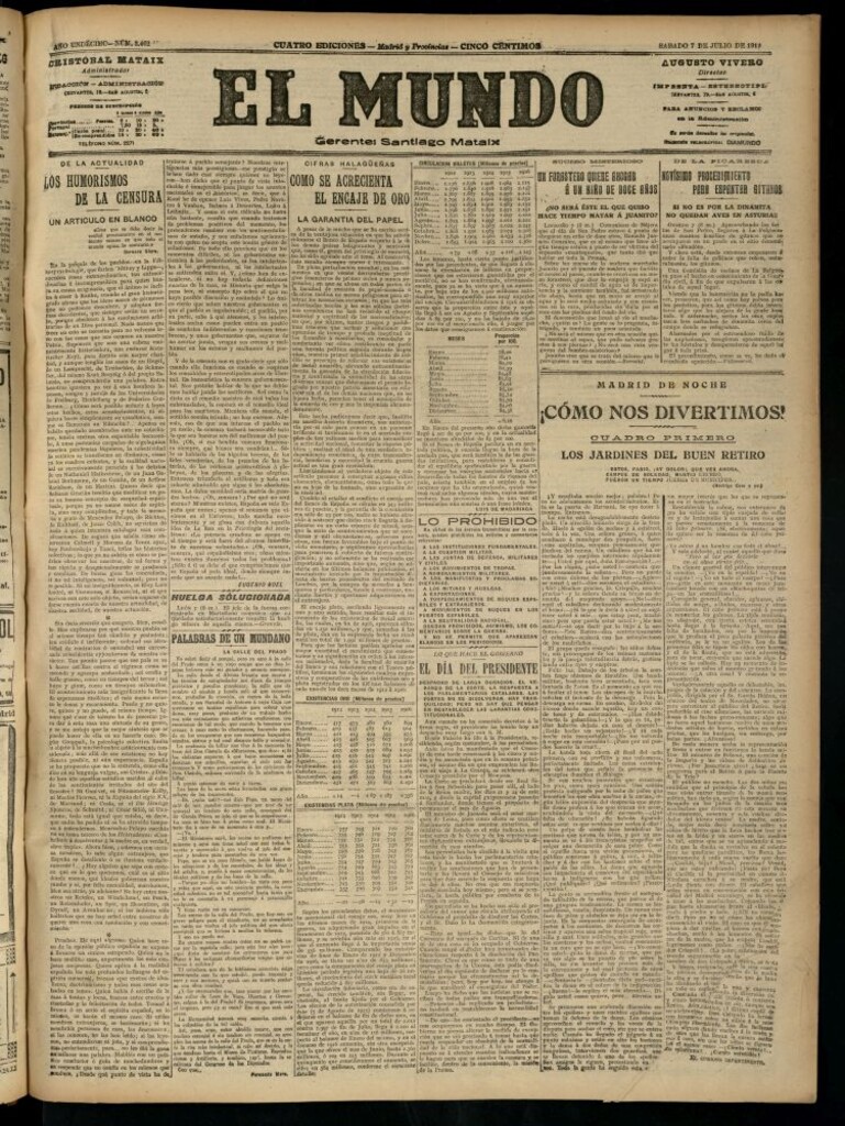 Miniatura de El Mundo del 7 de julio de 1917 (edición de provincias)