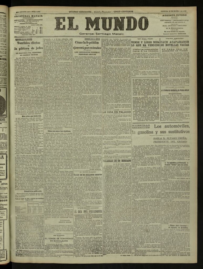Miniatura de El Mundo del 18 de enero de 1918