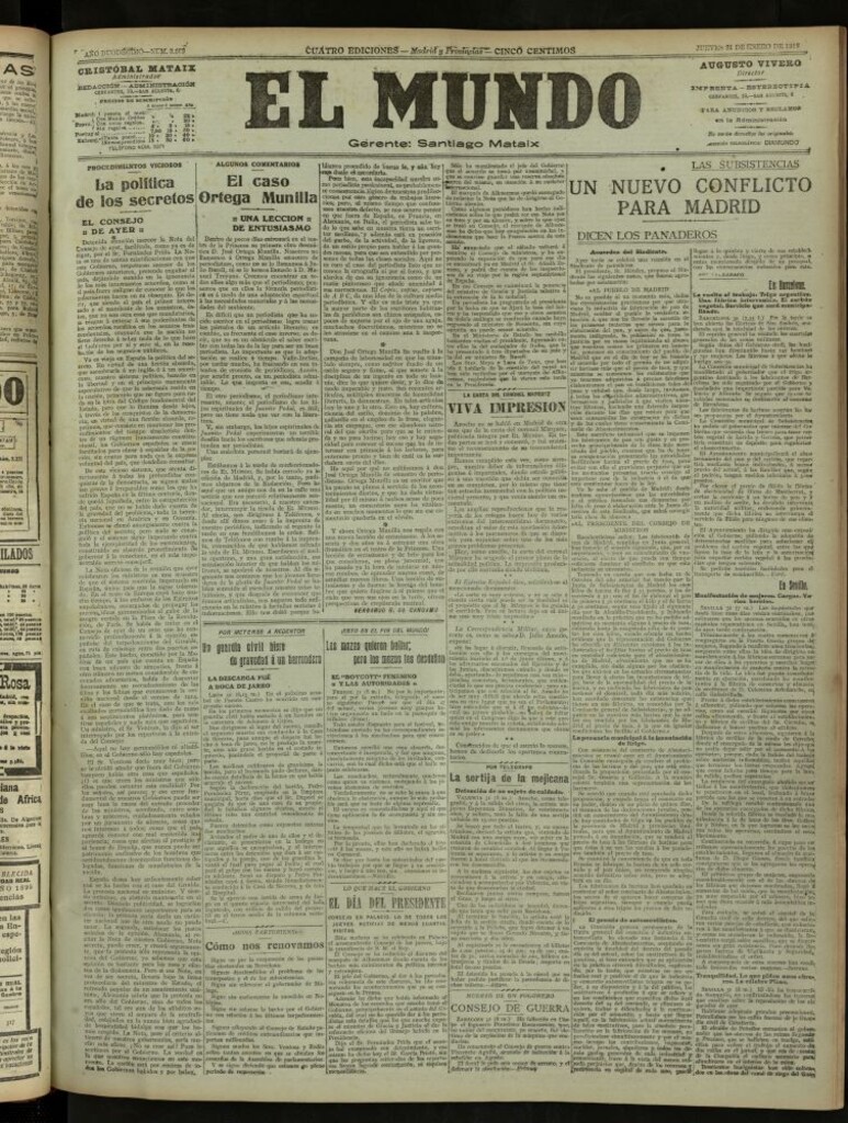 Miniatura de El Mundo del 31 de enero de 1918