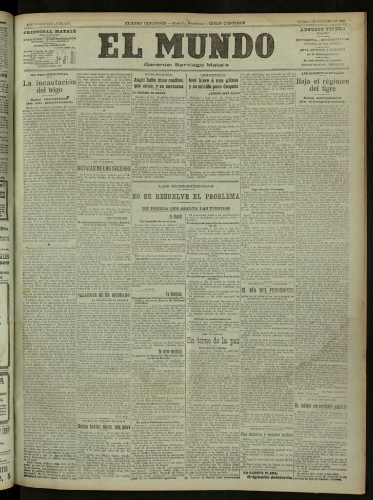 Miniatura de El Mundo del 4 de febrero de 1918