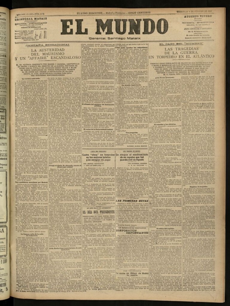 Miniatura de El Mundo del 6 de febrero de 1918