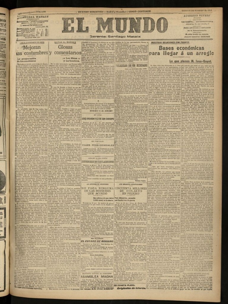 Miniatura de El Mundo del 25 de febrero de 1918