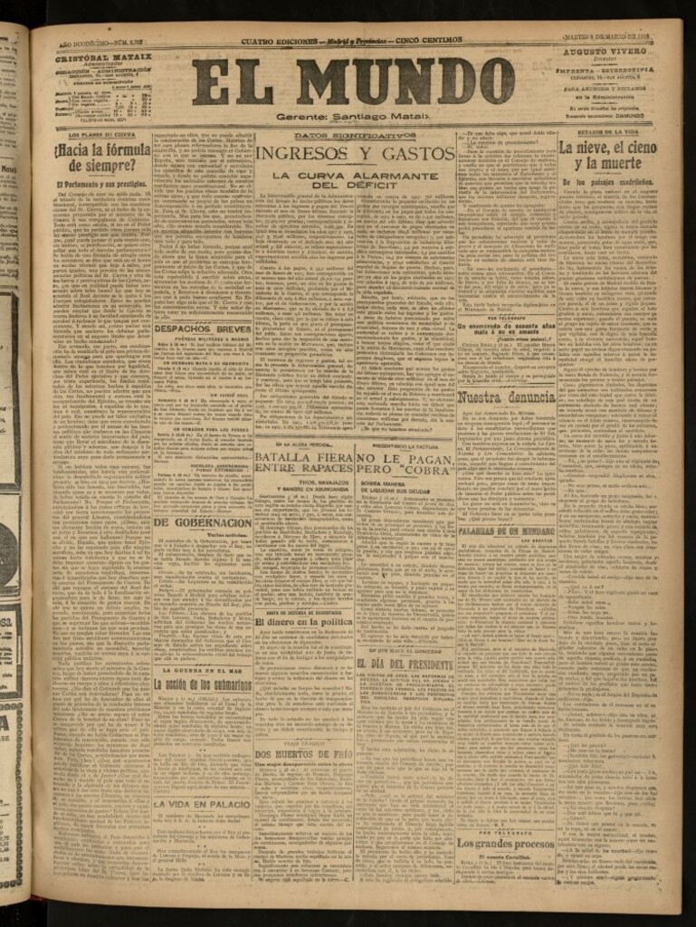 Miniatura de El Mundo del 5 de marzo de 1918