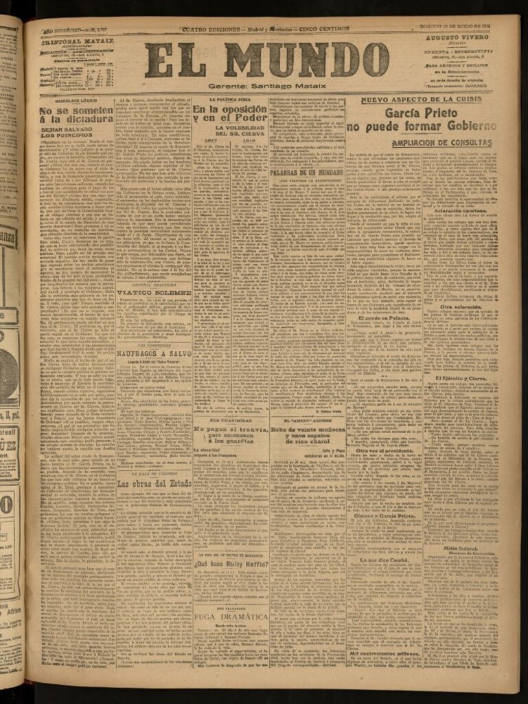 Miniatura de El Mundo del 10 de marzo de 1918