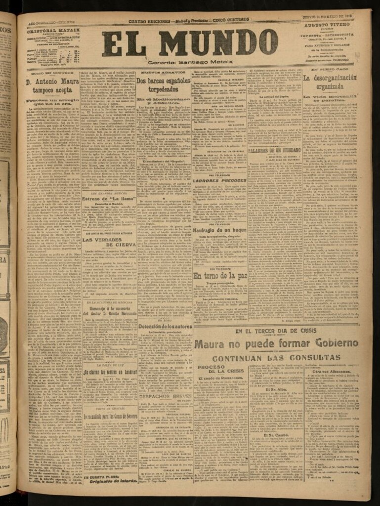 Miniatura de El Mundo del 21 de marzo de 1918