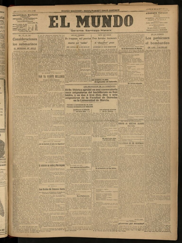 Miniatura de El Mundo del 25 de marzo de 1918