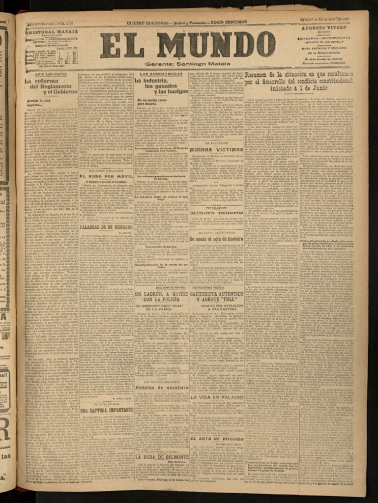Miniatura de El Mundo del 30 de marzo de 1918