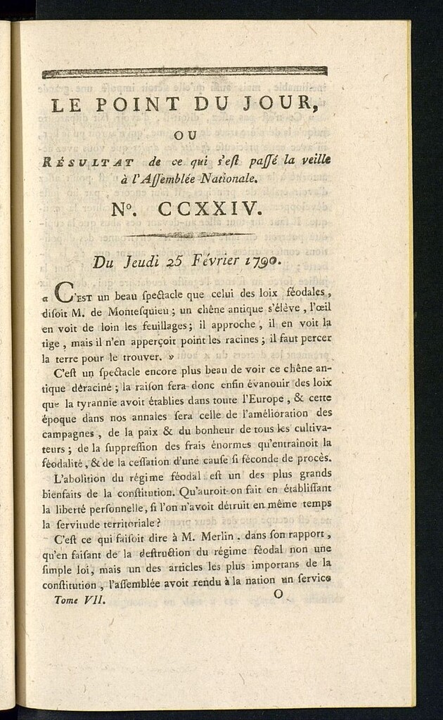 Miniatura de Le Point du Jour : ou Résultat de ce qui s´est passé la veille à l´Assemble Nationale du jeudi 25 fevrier 1790. Nº 224