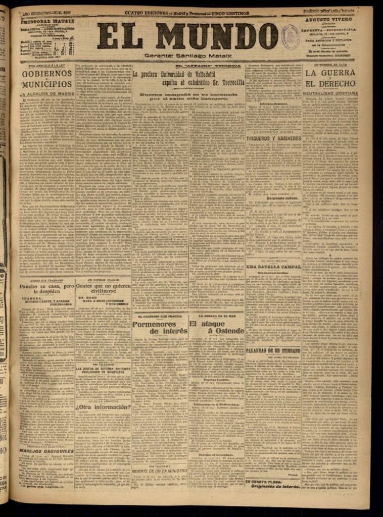 Miniatura de El Mundo del 28 de abril de 1918