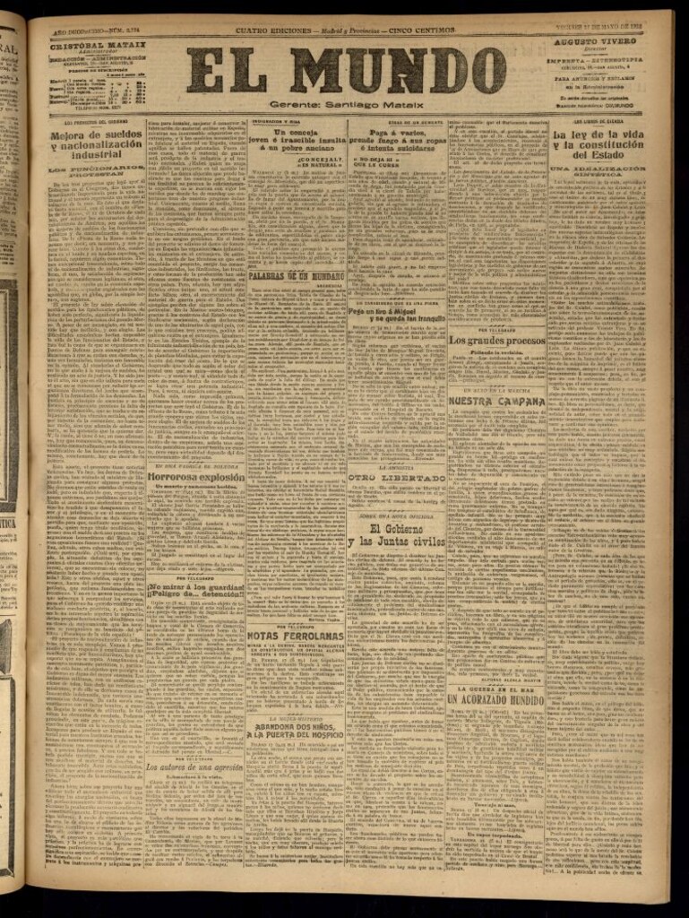 Miniatura de El Mundo del 17 de mayo de 1918
