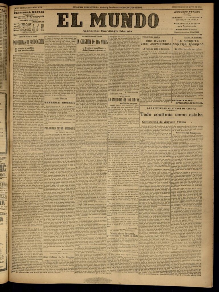 Miniatura de El Mundo del 22 de mayo de 1918