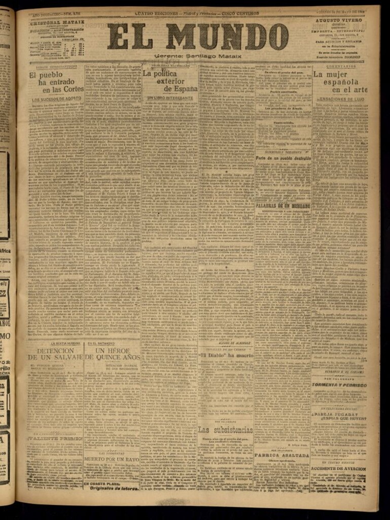 Miniatura de El Mundo del 24 de mayo de 1918