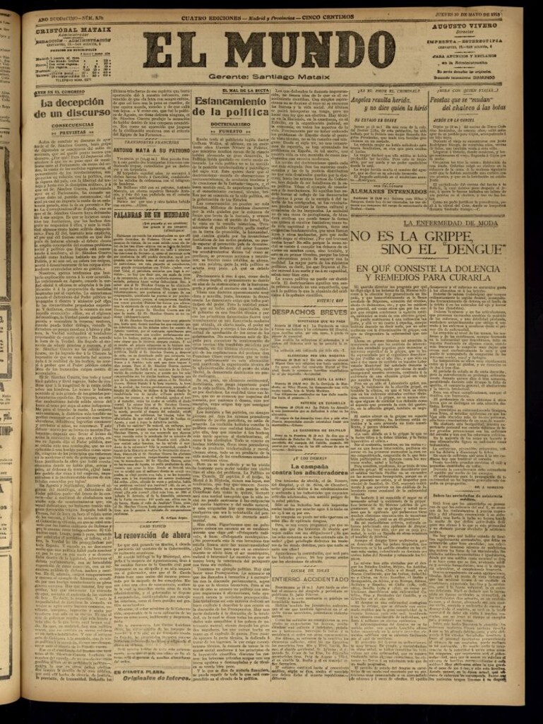 Miniatura de El Mundo del 30 de mayo de 1918