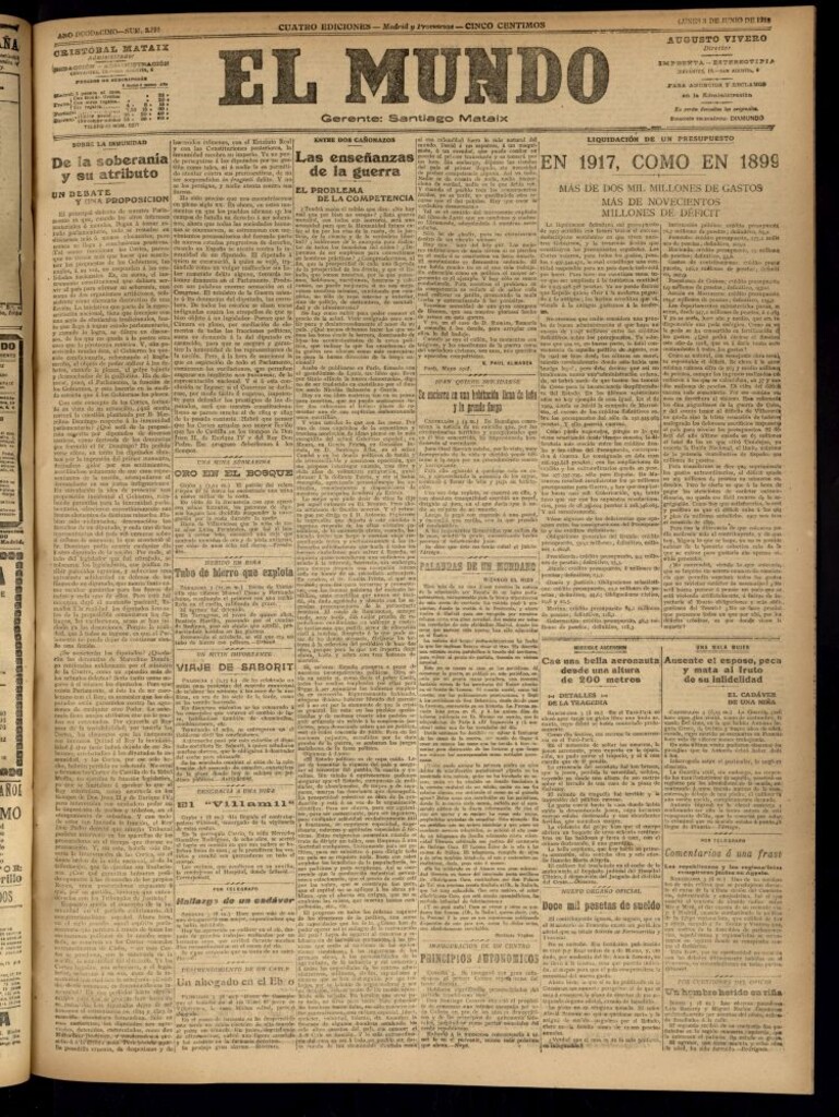 Miniatura de El Mundo del 3 de junio de 1918