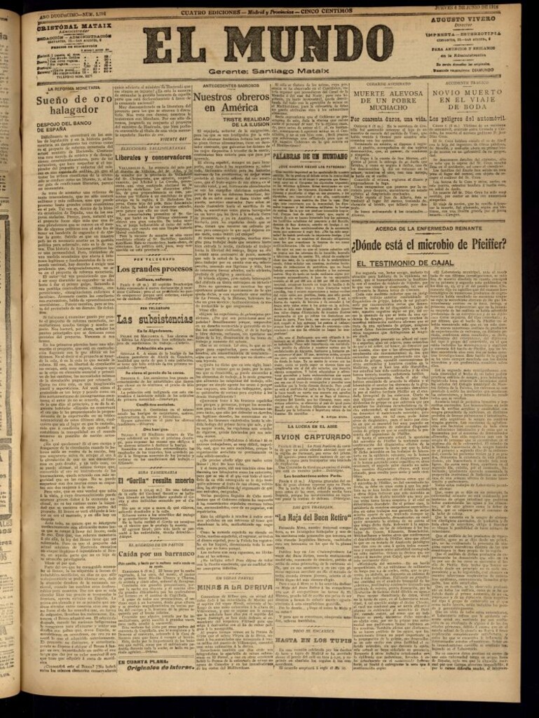 Miniatura de El Mundo del 6 de junio de 1918