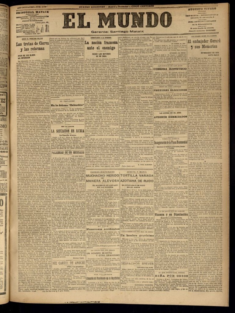 Miniatura de El Mundo del 7 de junio de 1918
