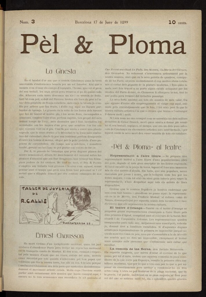 Miniatura de Pel & Ploma del 17 de junio de 1899, nº 3