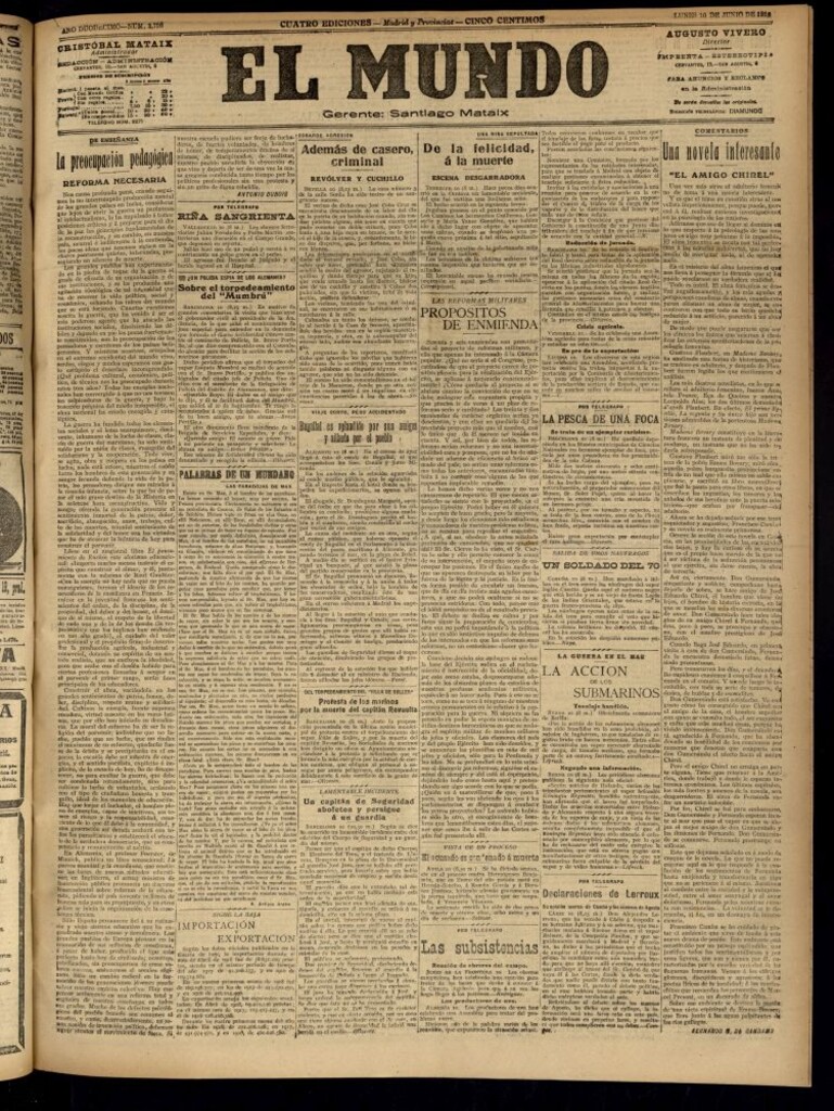 Miniatura de El Mundo del 10 de junio de 1918